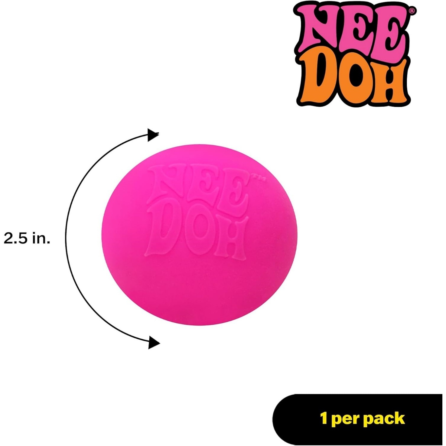 NeeDoh Original Sensory Ball - Pink - Image 5